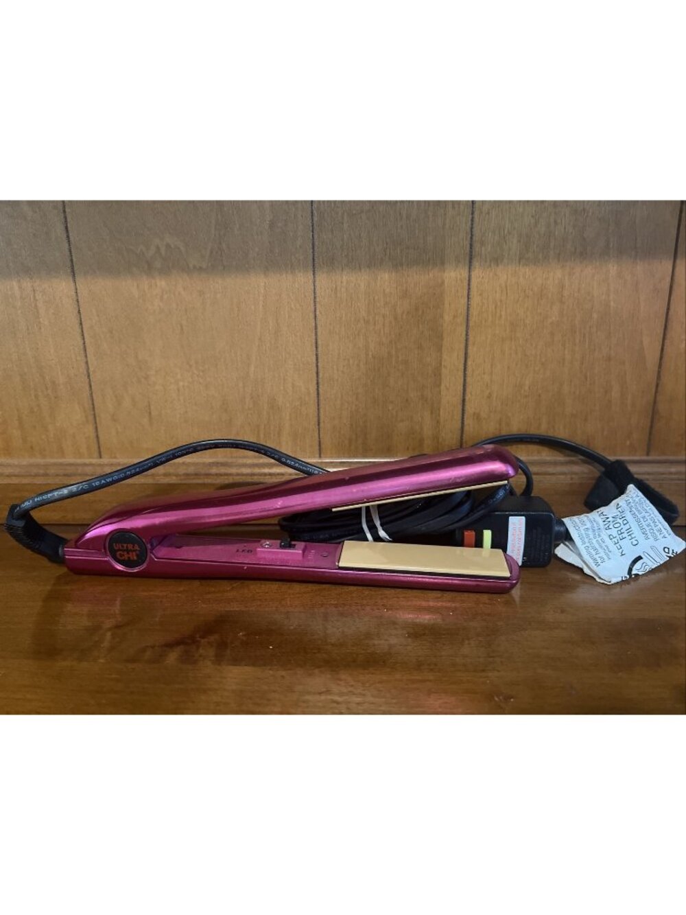 Ultra CHI 1" Flat Iron Hair Straightener Ceramic Hot Pink